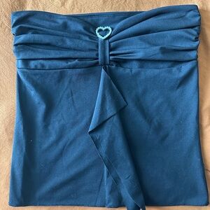 Strapless Top with Charm